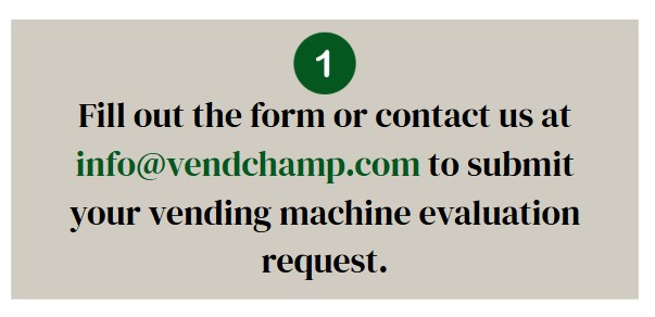 vending machine provider Ontario evaluation request